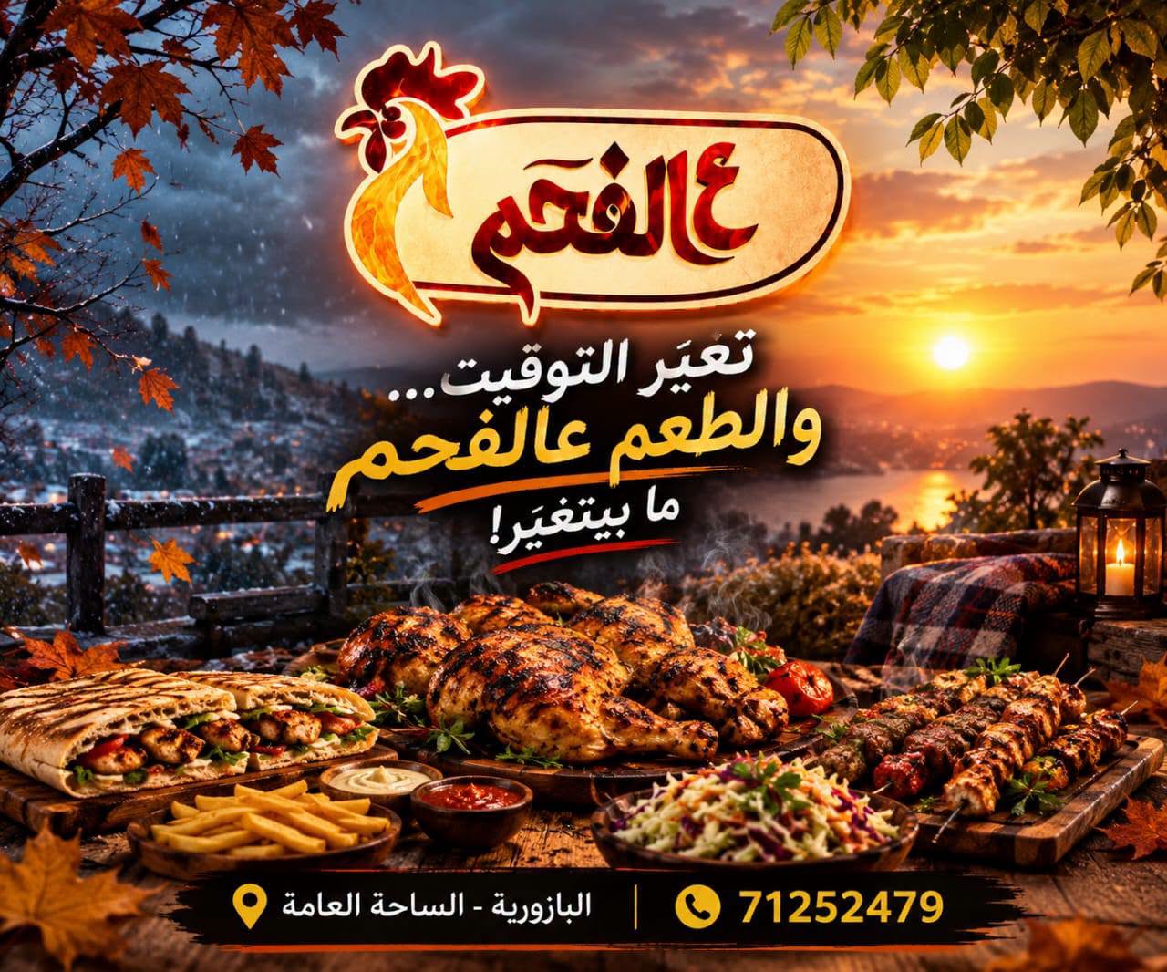 مطعم "عالفحم"  ...🔥🐔🔥