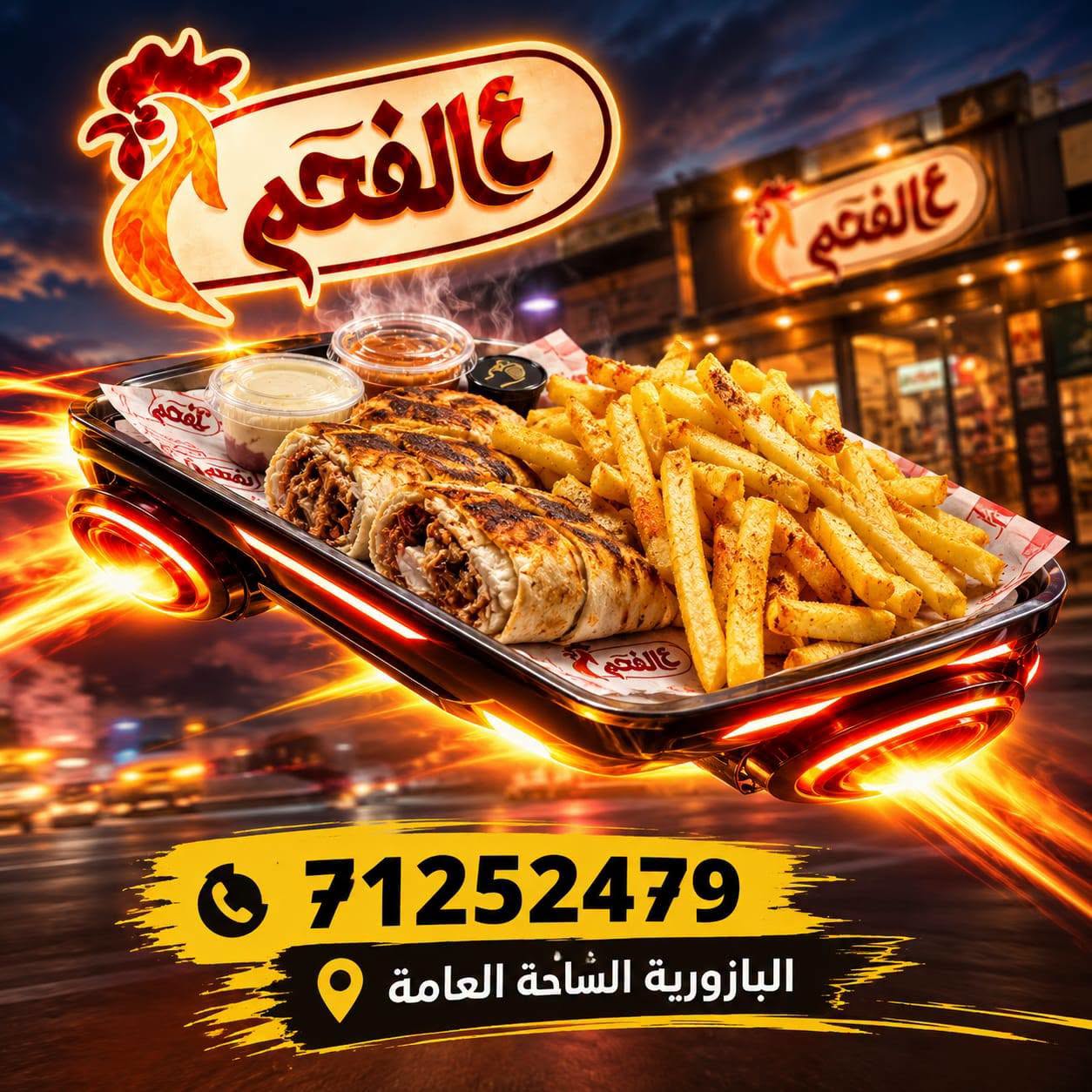 مطعم "عالفحم"  ...🔥🐔🔥